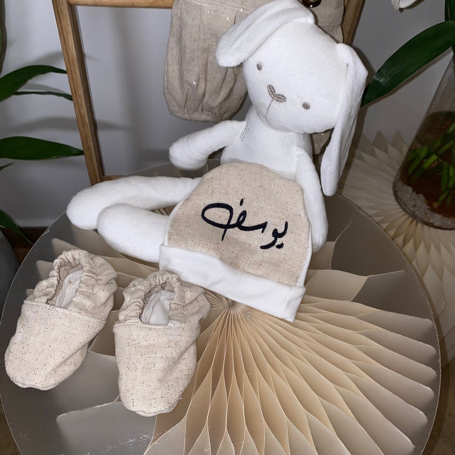 Baby Humod Store طقم رويال مواليد- تطريز