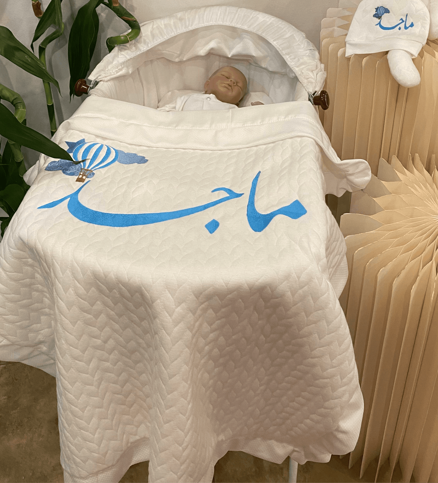 baby humod بطانية استقبال قطن