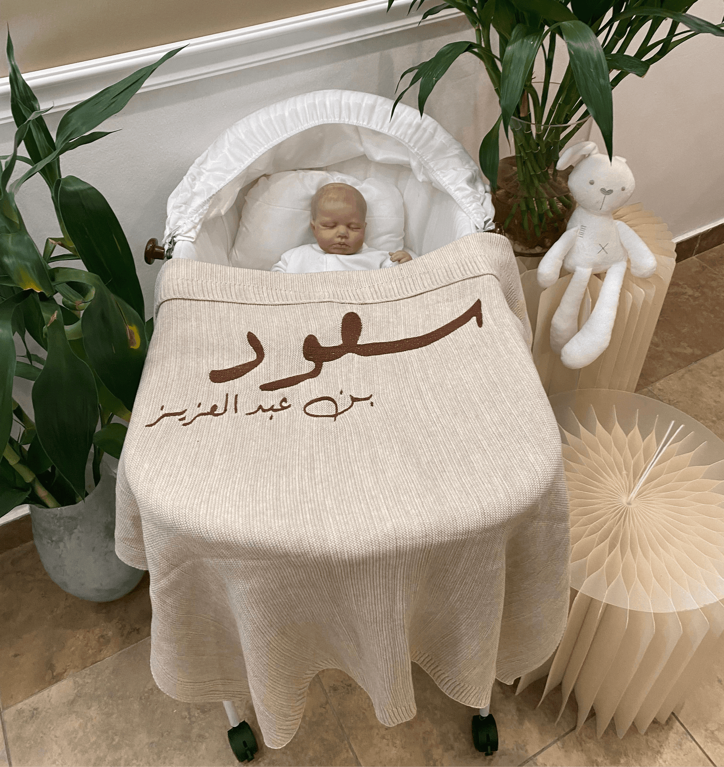 Baby Humod Store بطانية استقبال تريكو