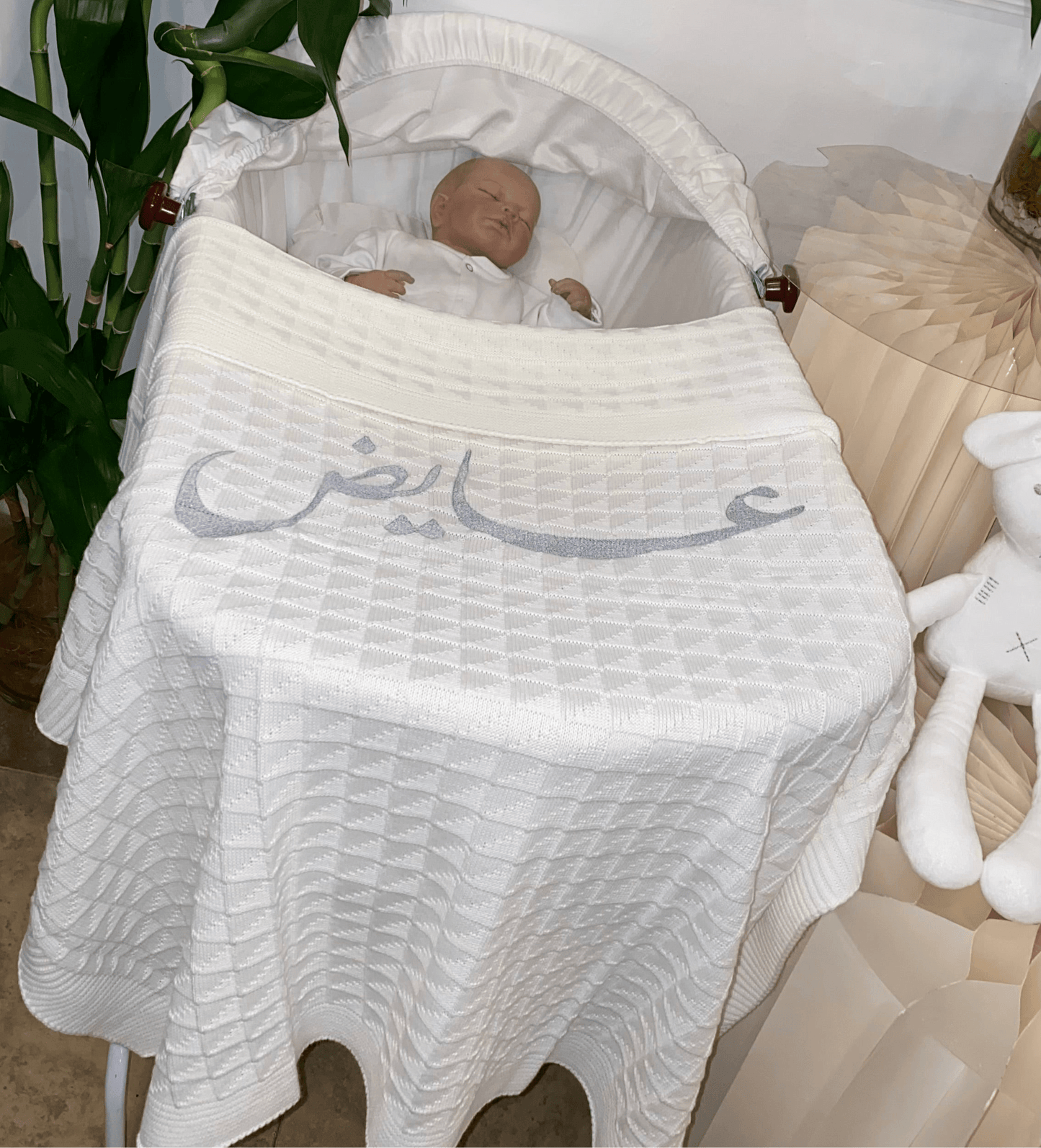 Baby Humod Store بطانية استقبال تريكو