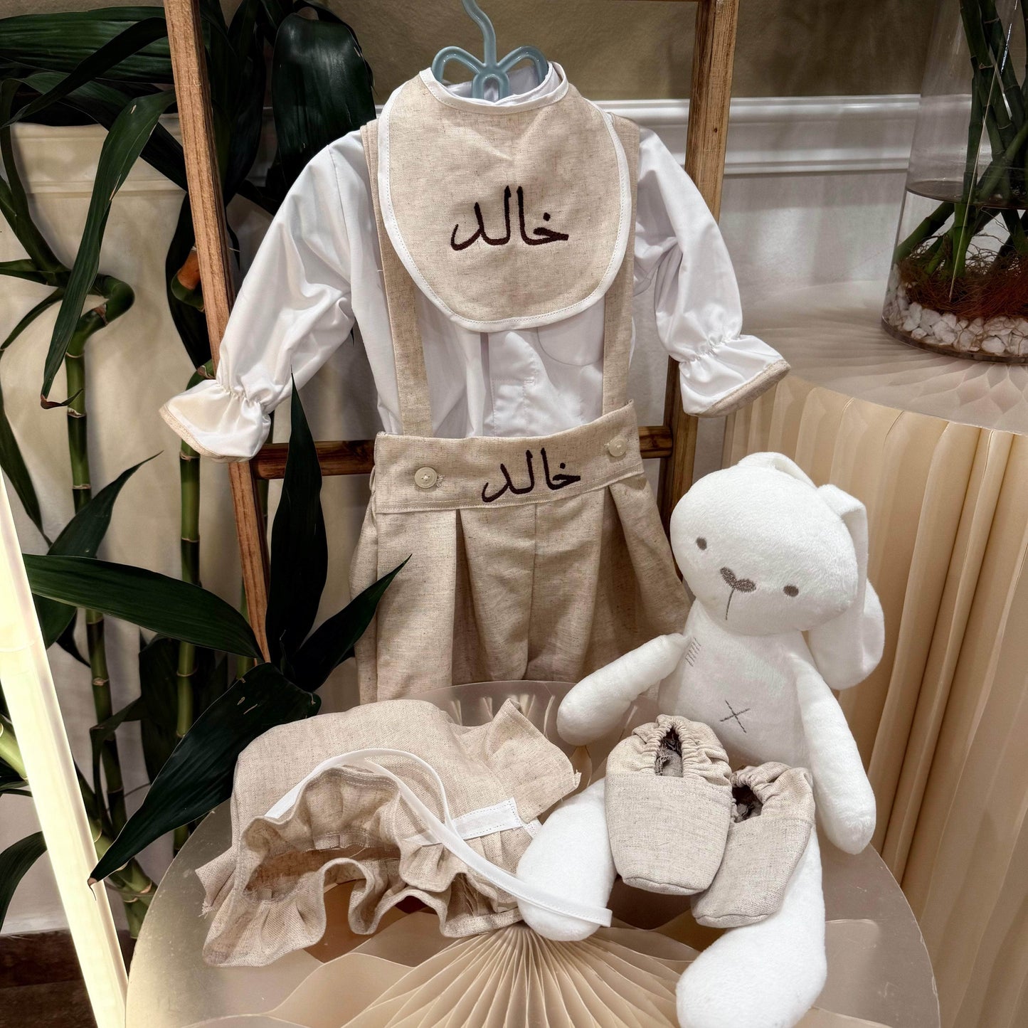 Baby Humod Store طقم رويال مواليد- تطريز
