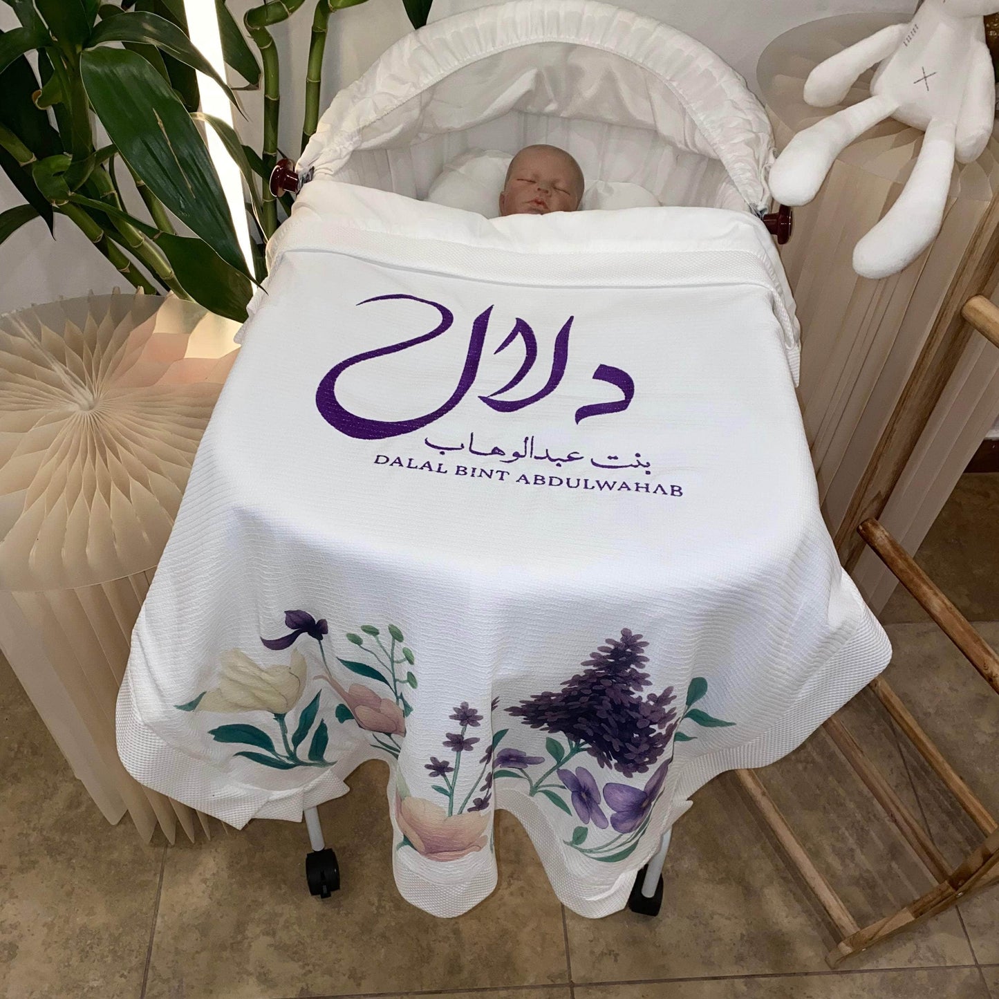 baby humod بطانية استقبال طباعة DTF