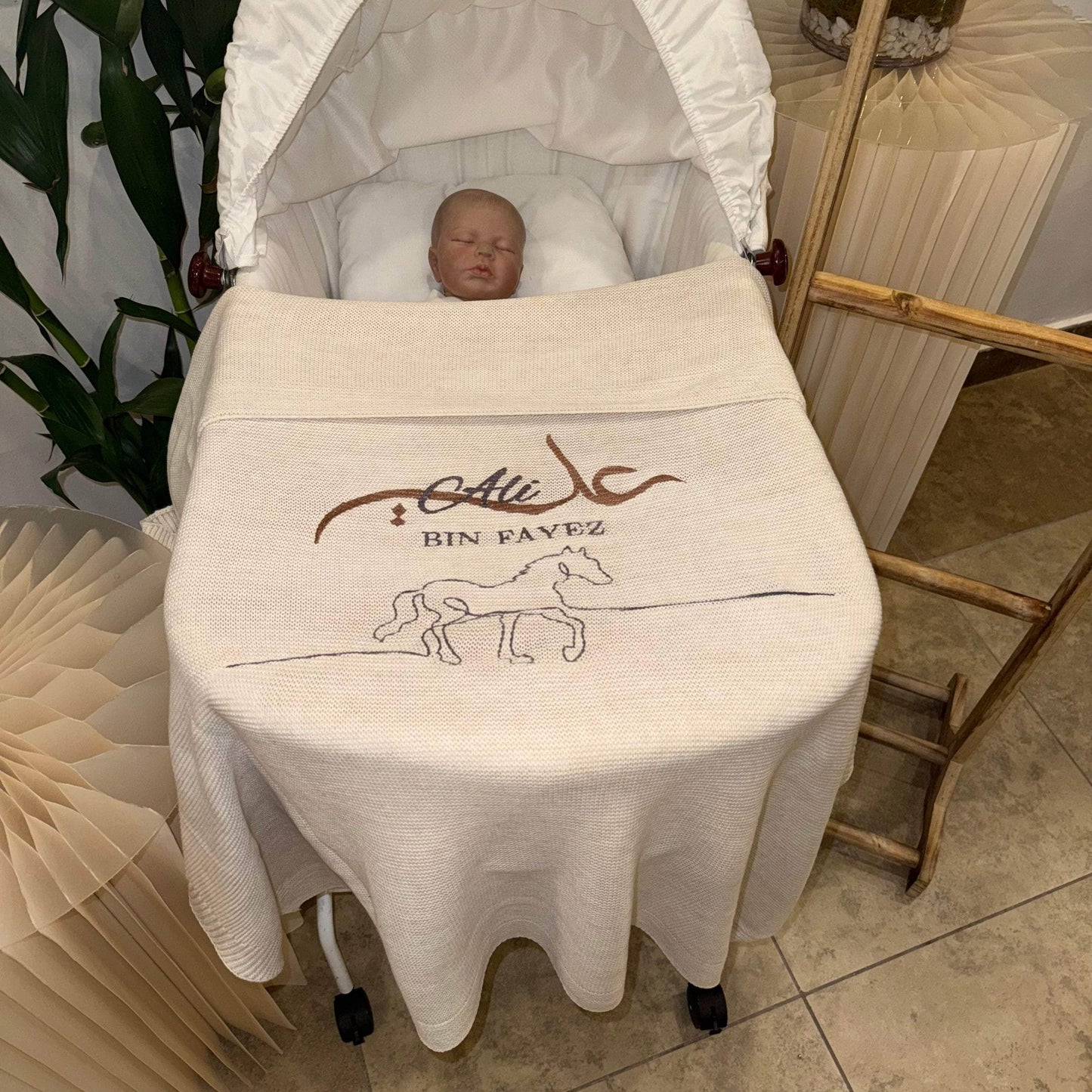 Baby Humod Store بطانية استقبال تريكو