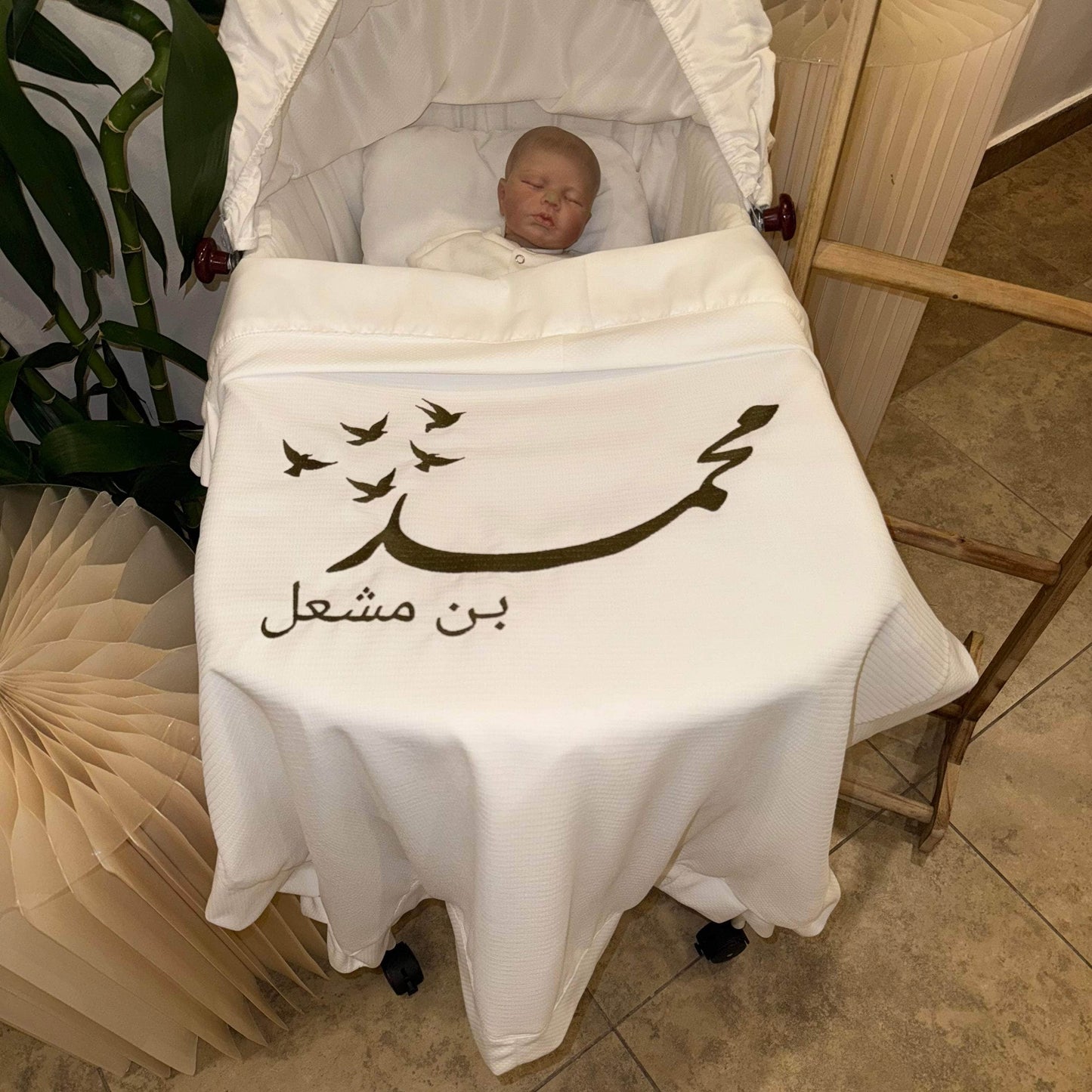 baby humod بطانية استقبال قطن