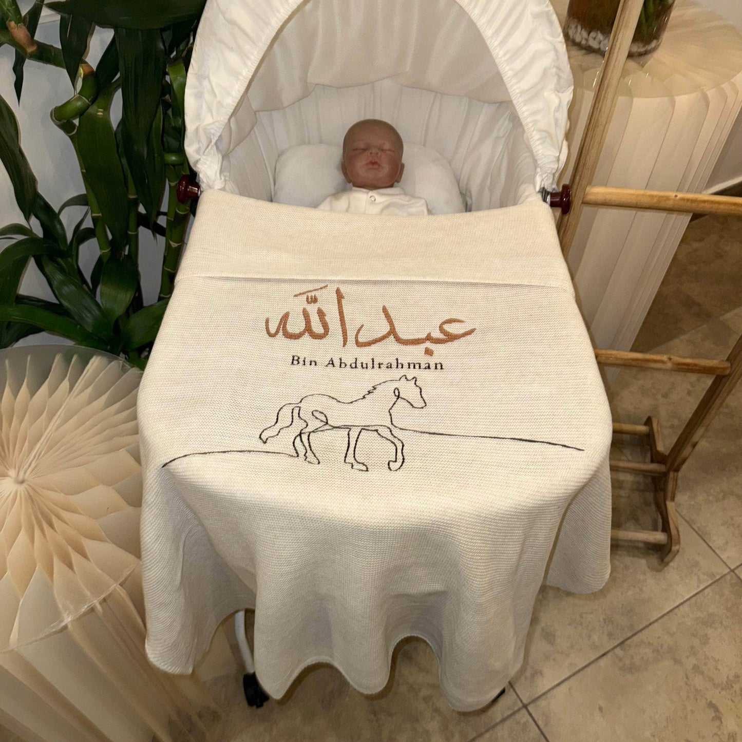 Baby Humod Store بطانية استقبال تريكو