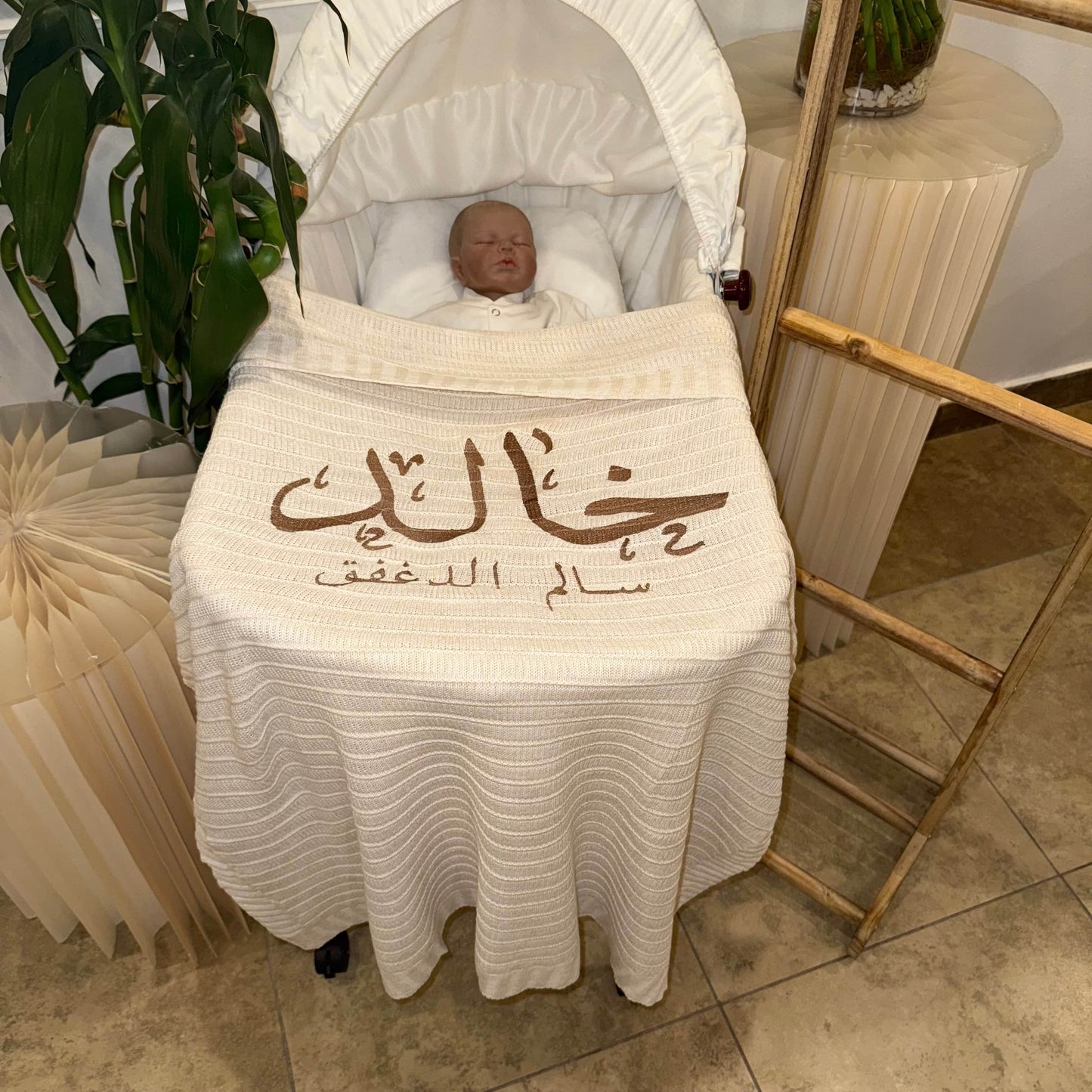 Baby Humod Store بطانية استقبال تريكو
