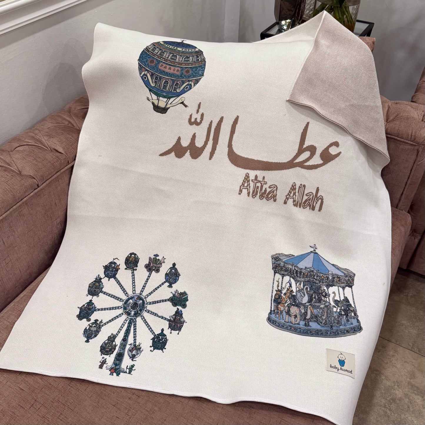 Baby Humod Store بطانيه نسيج مع طباعه Dtf