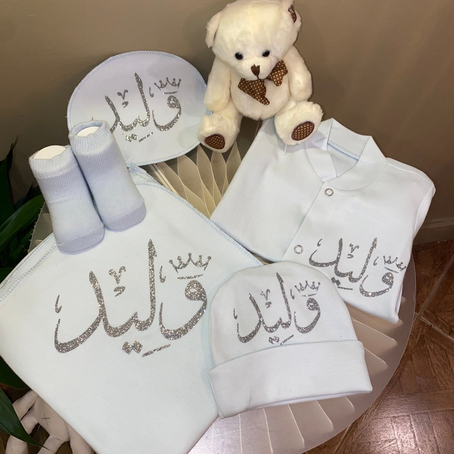 baby humod طقم مواليد طباعة - VIP