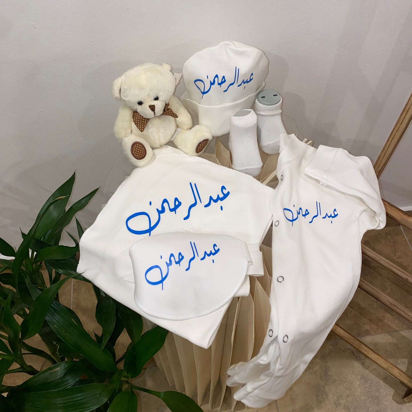 baby humod طقم مواليد طباعة - VIP