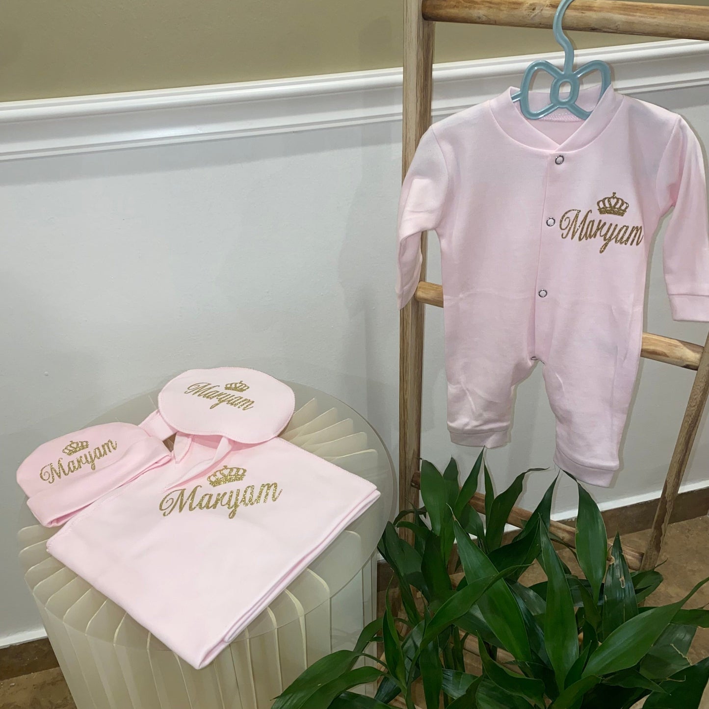 baby humod طقم مواليد طباعة - 4 قطع