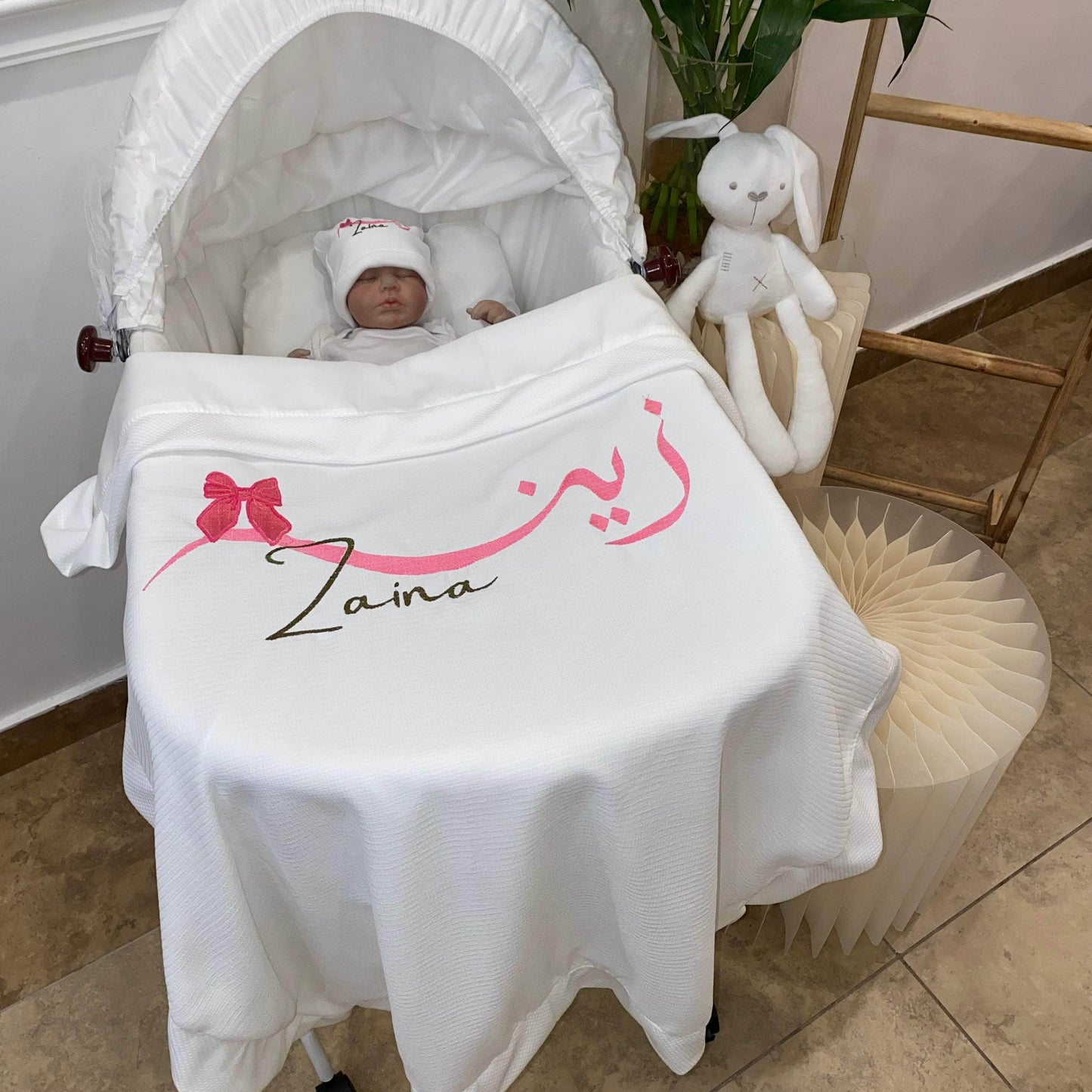 baby humod بطانية استقبال قطن