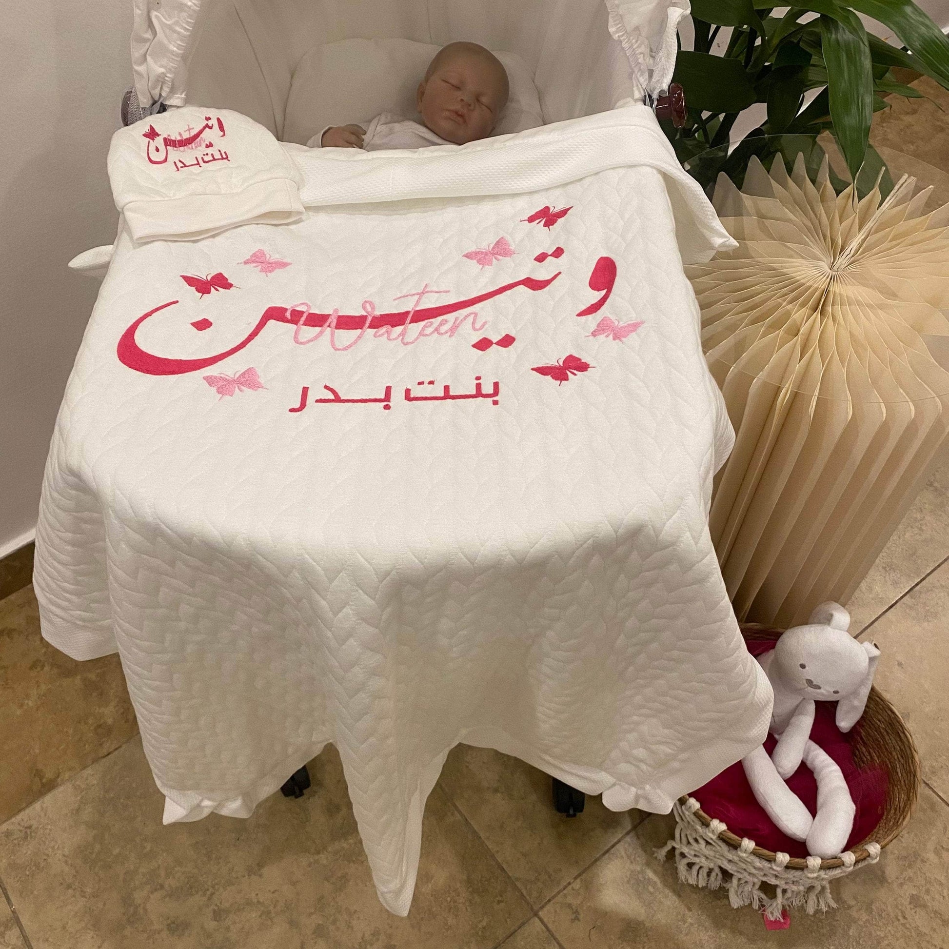 baby humod بطانية استقبال قطن