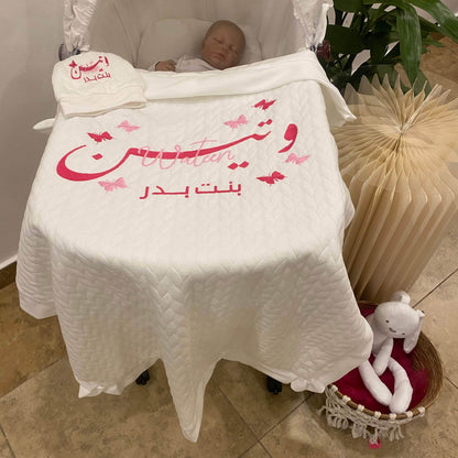 baby humod بطانية استقبال قطن