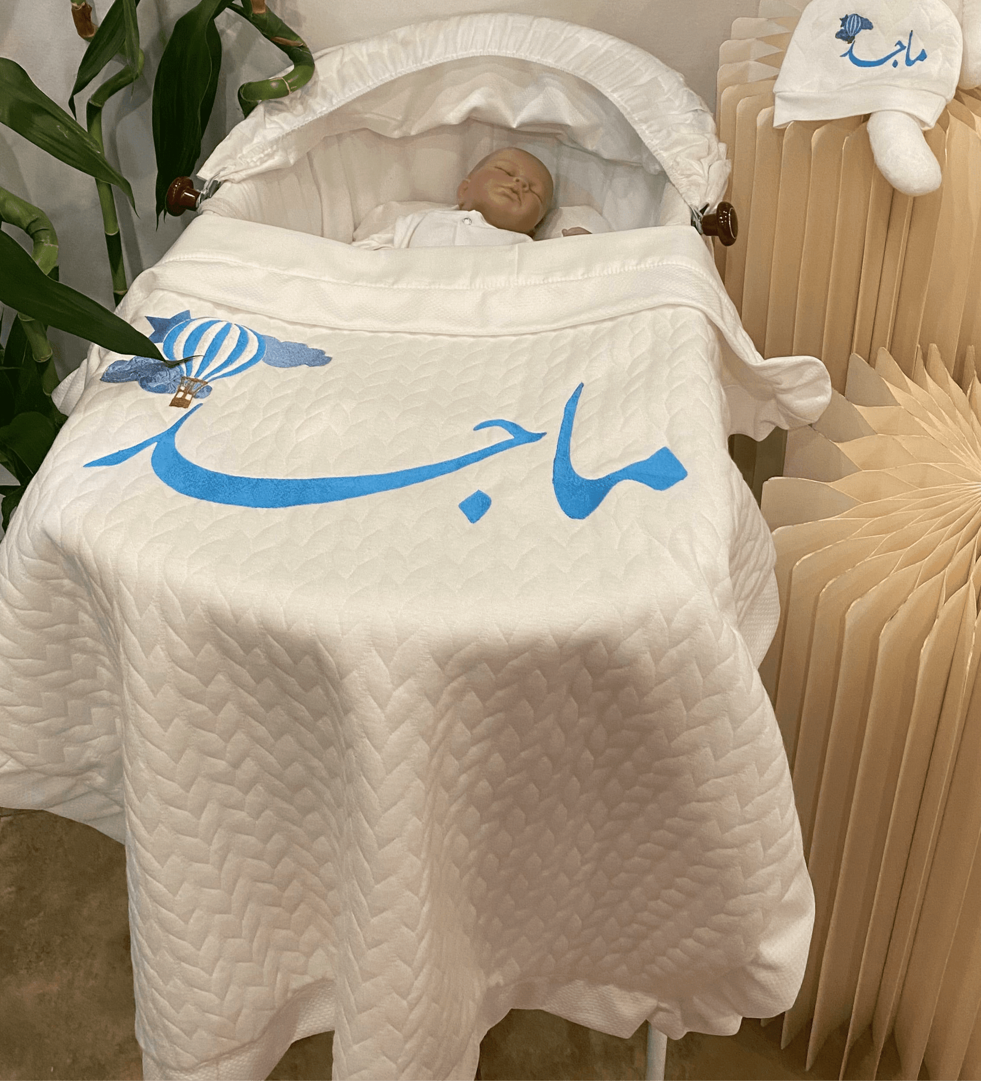baby humod بطانية استقبال قطن