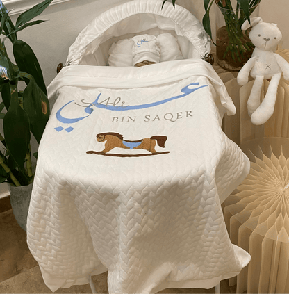 baby humod بطانية استقبال قطن