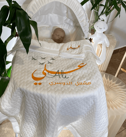 baby humod بطانية استقبال قطن