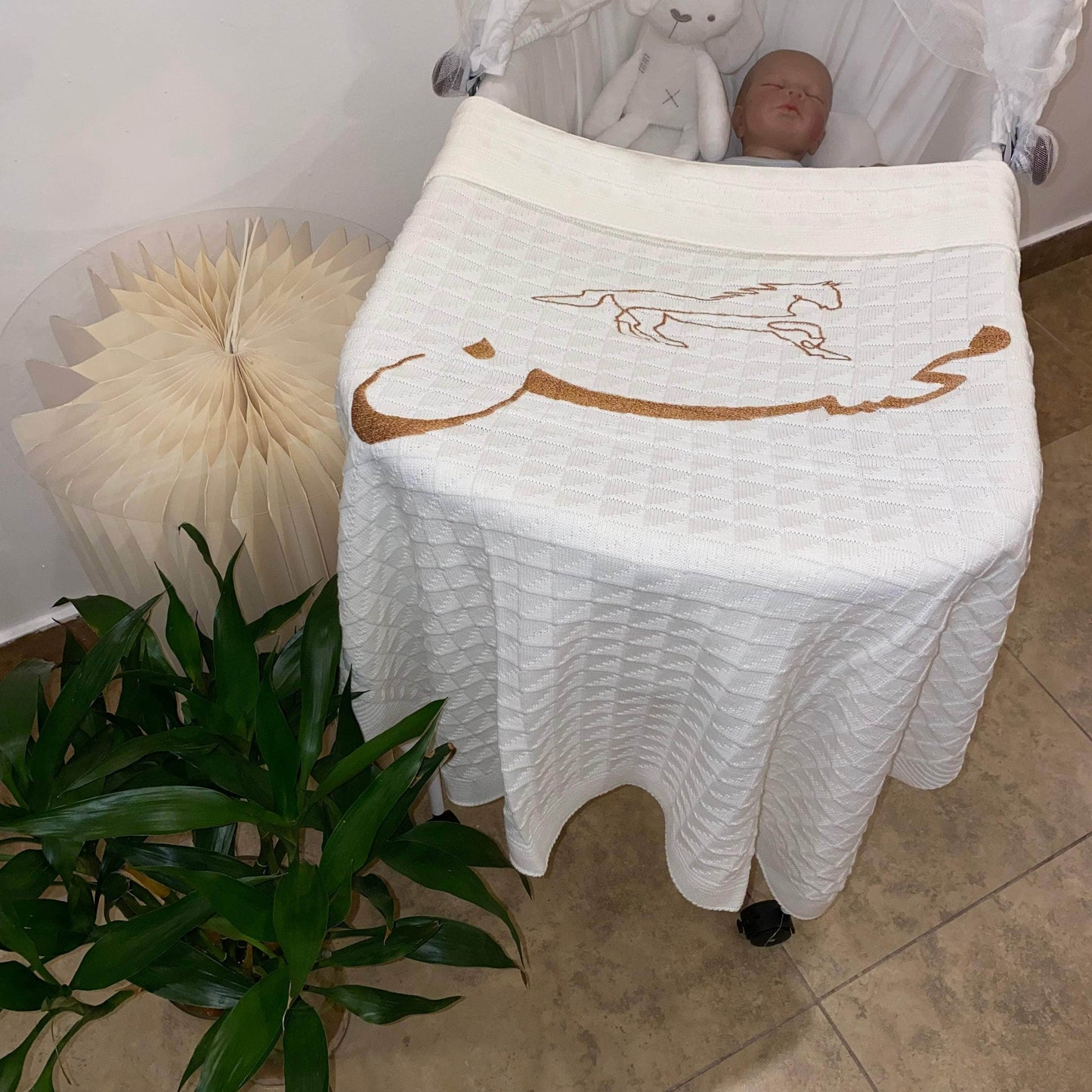 Baby Humod Store بطانية استقبال تريكو
