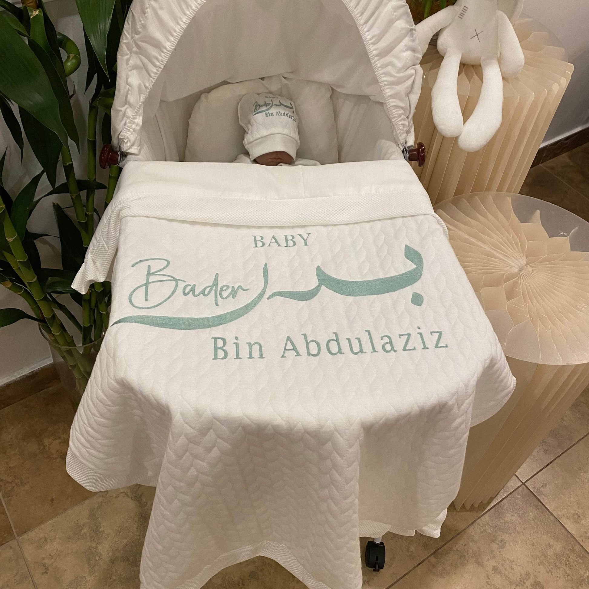 baby humod بطانية استقبال قطن