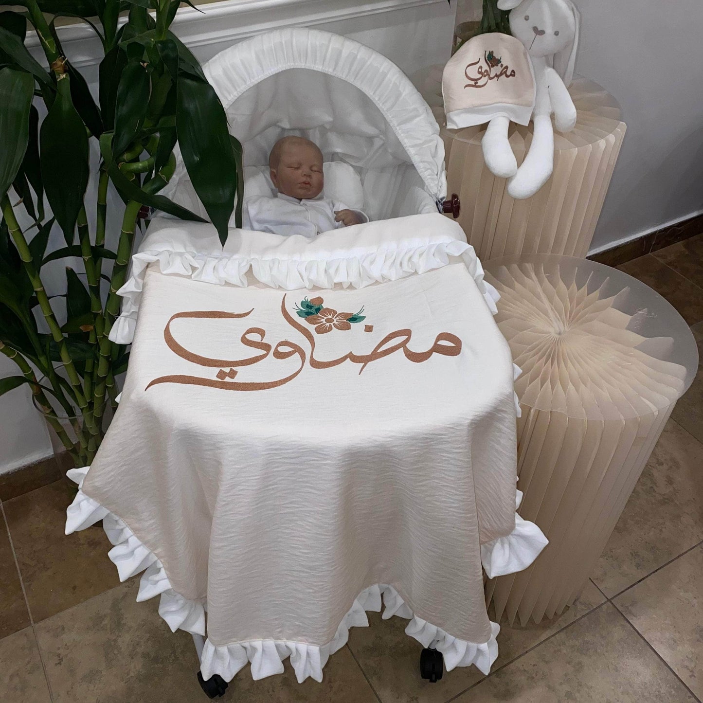 baby humod بطانية استقبال قطن