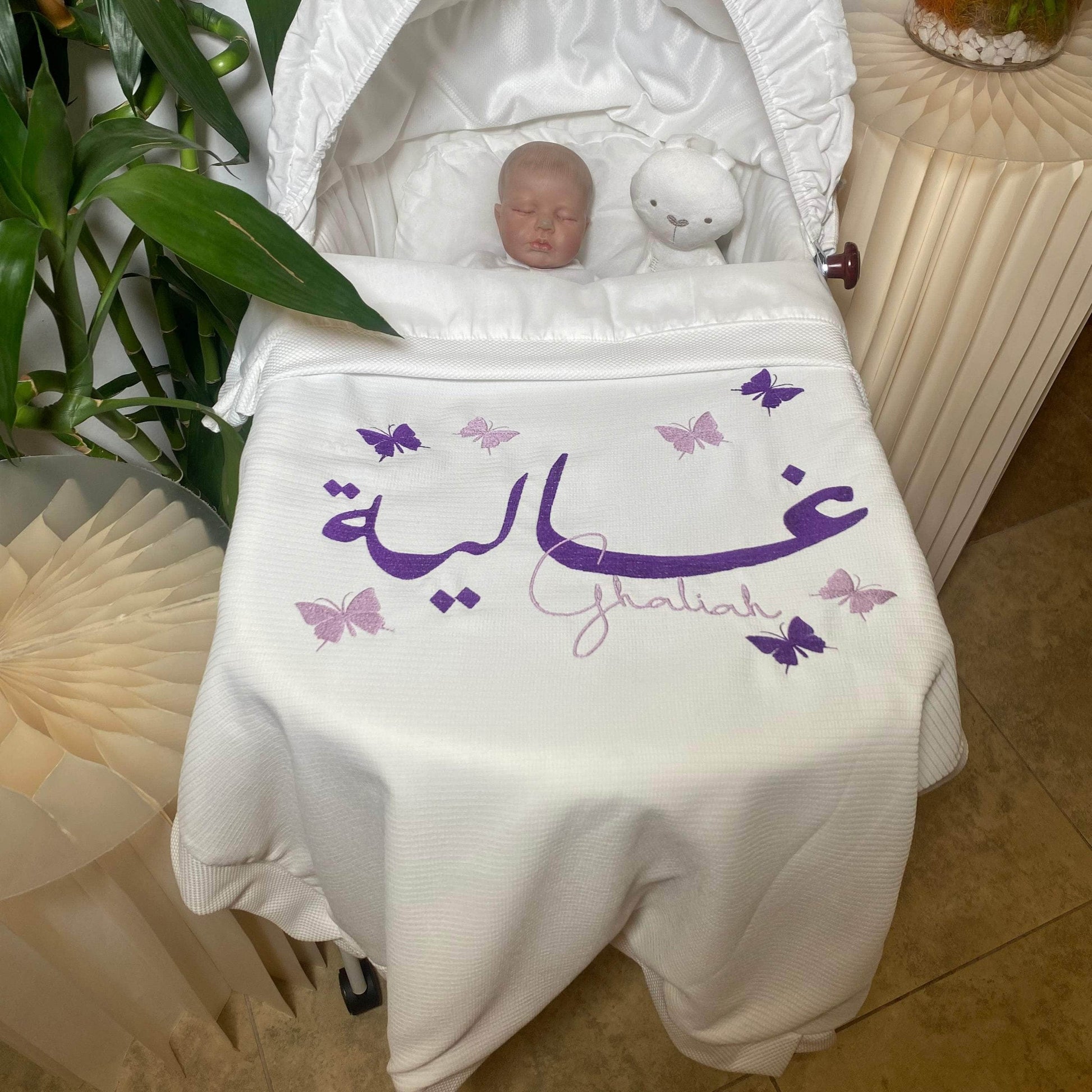 baby humod بطانية استقبال قطن