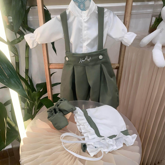 Baby Humod Store طقم رويال مواليد- تطريز