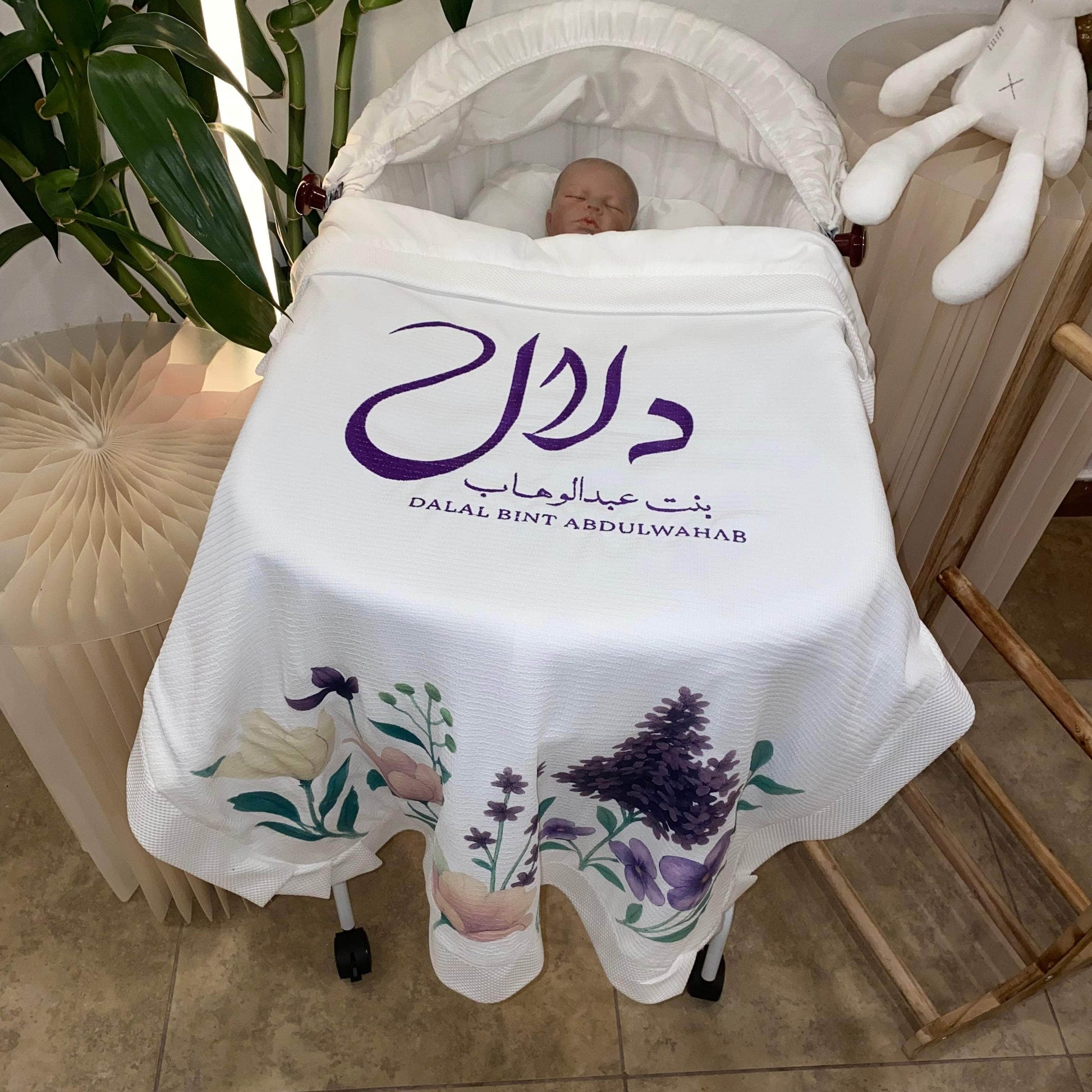 baby humod بطانية استقبال طباعة DTF