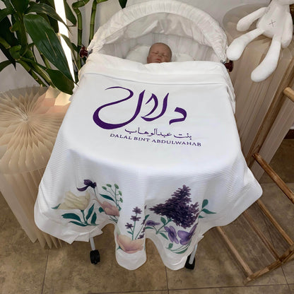 baby humod بطانية استقبال طباعة DTF