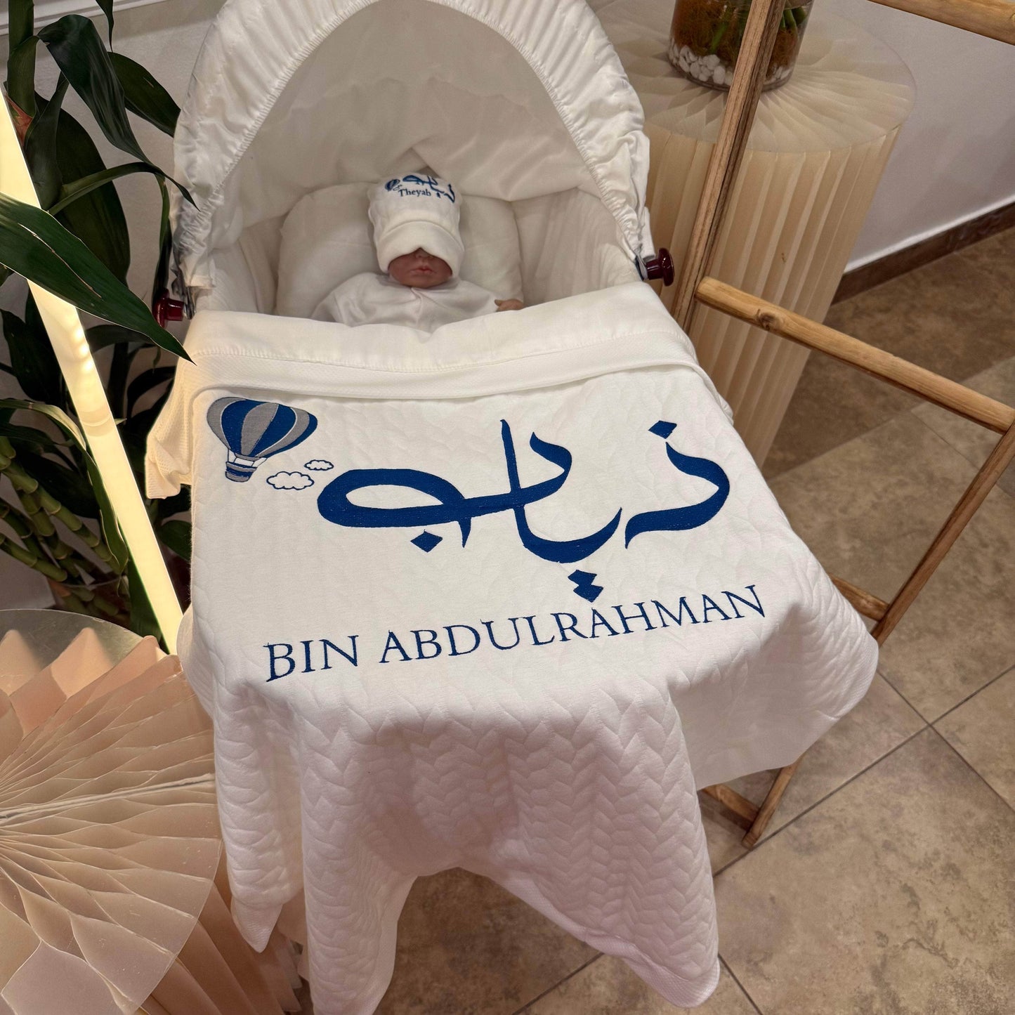 baby humod بطانية استقبال قطن