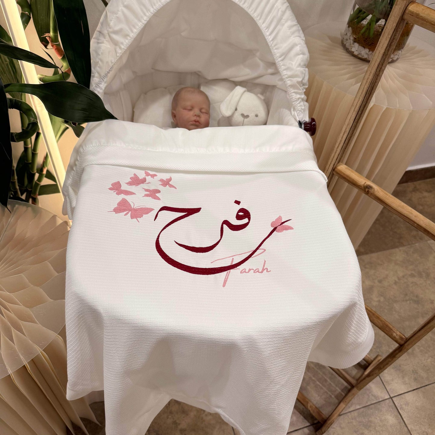 baby humod بطانية استقبال قطن