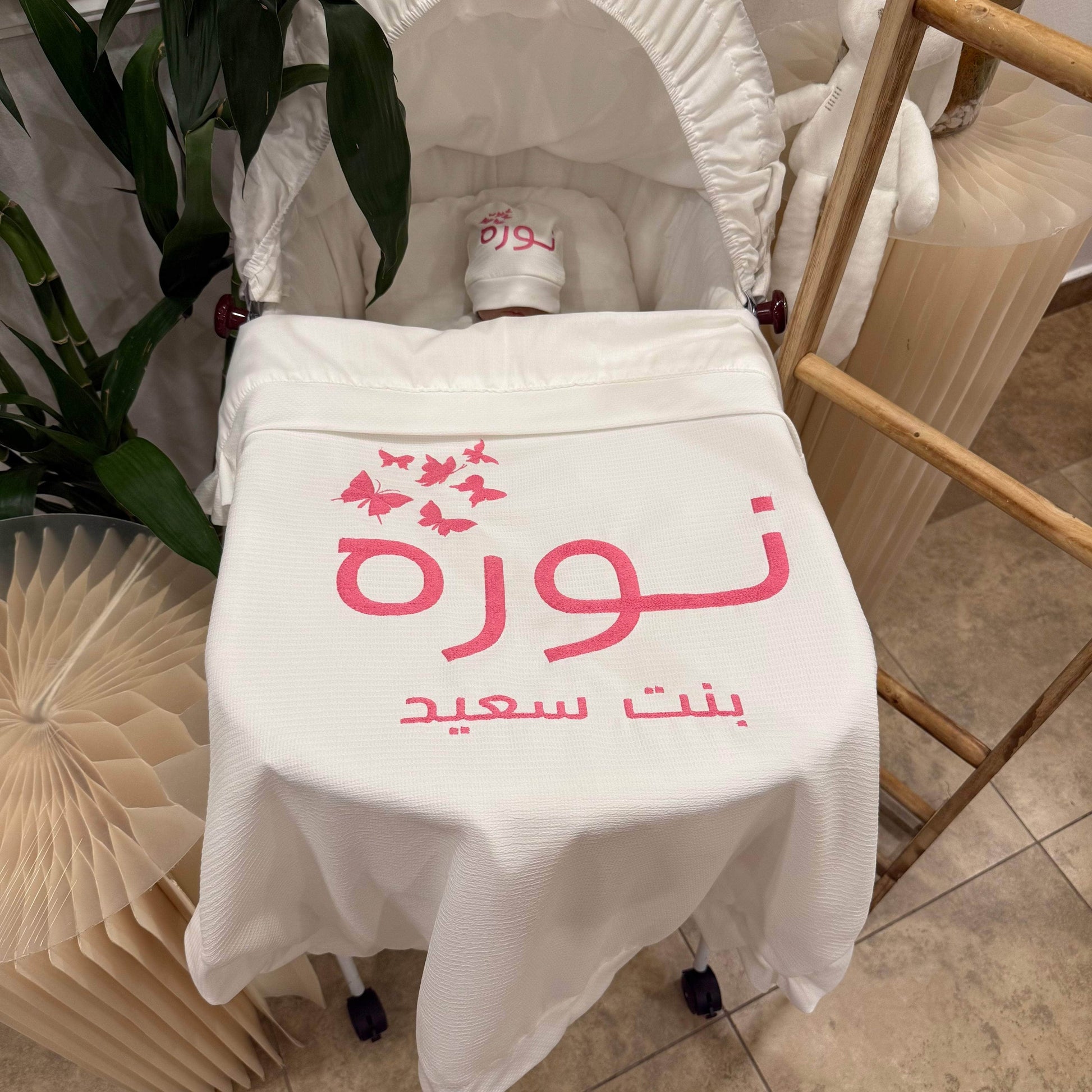 baby humod بطانية استقبال قطن