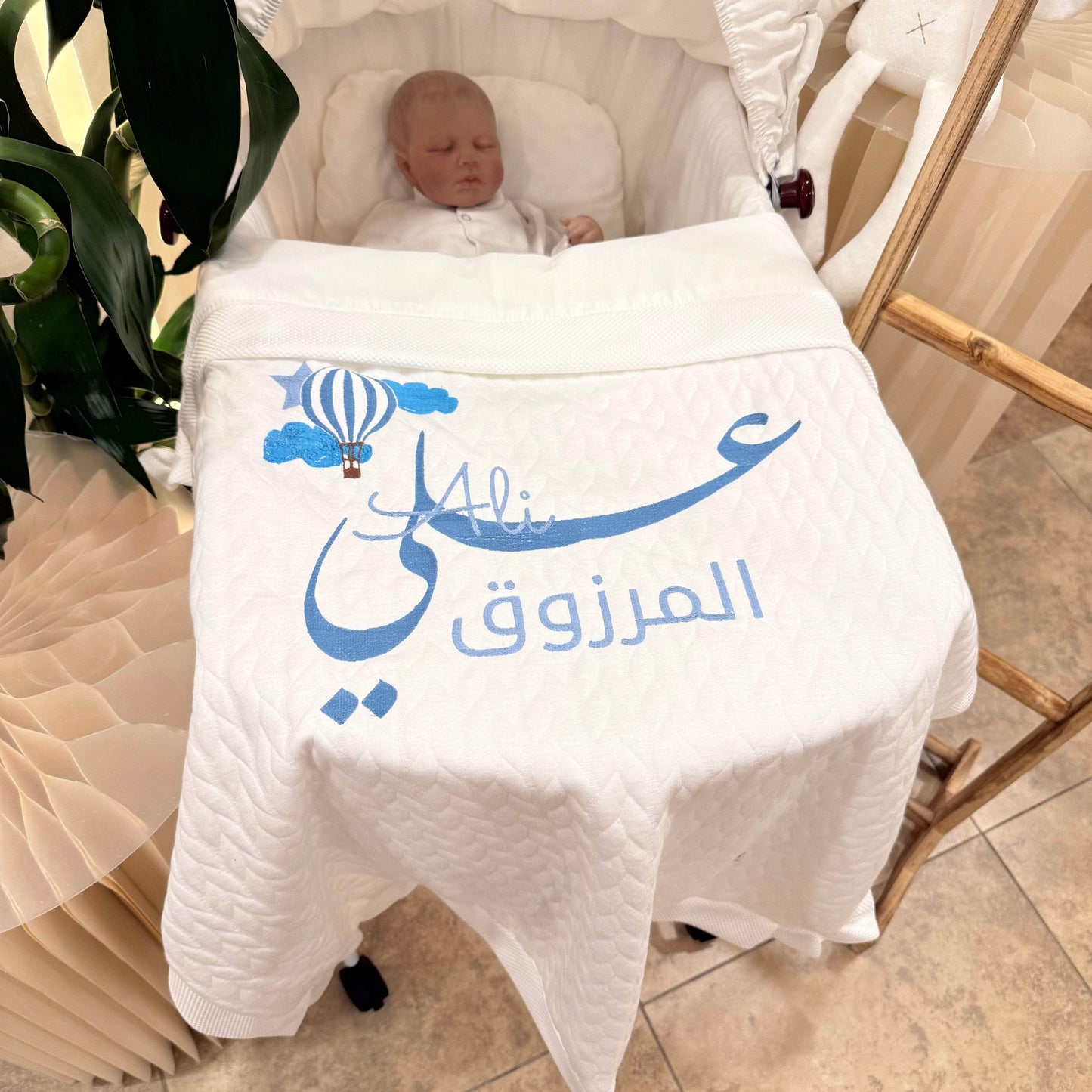 baby humod بطانية استقبال قطن