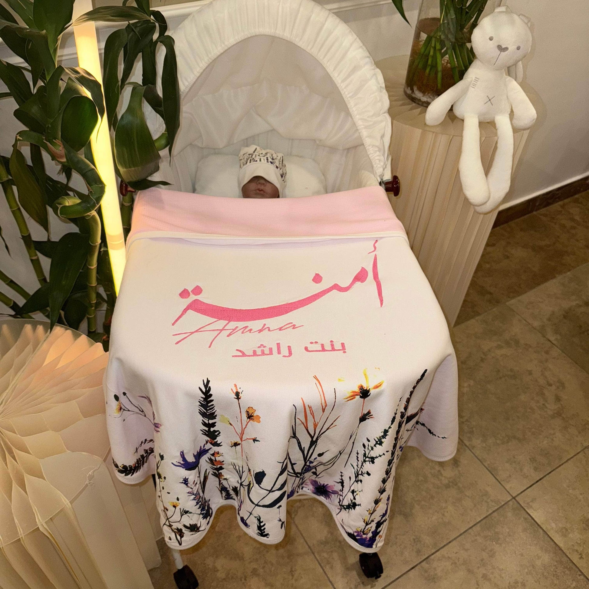 baby humod بطانية استقبال طباعة DTF