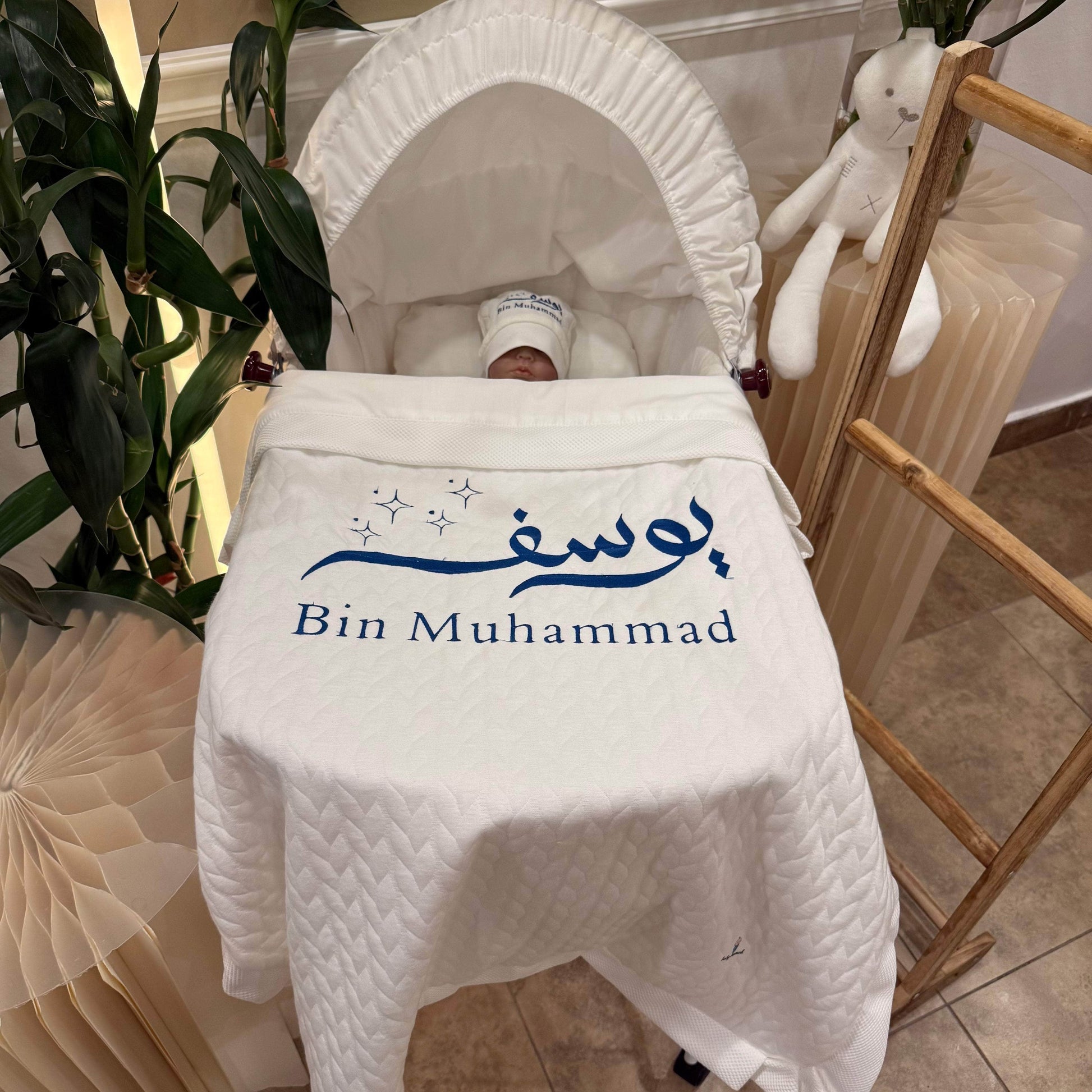 baby humod بطانية استقبال قطن