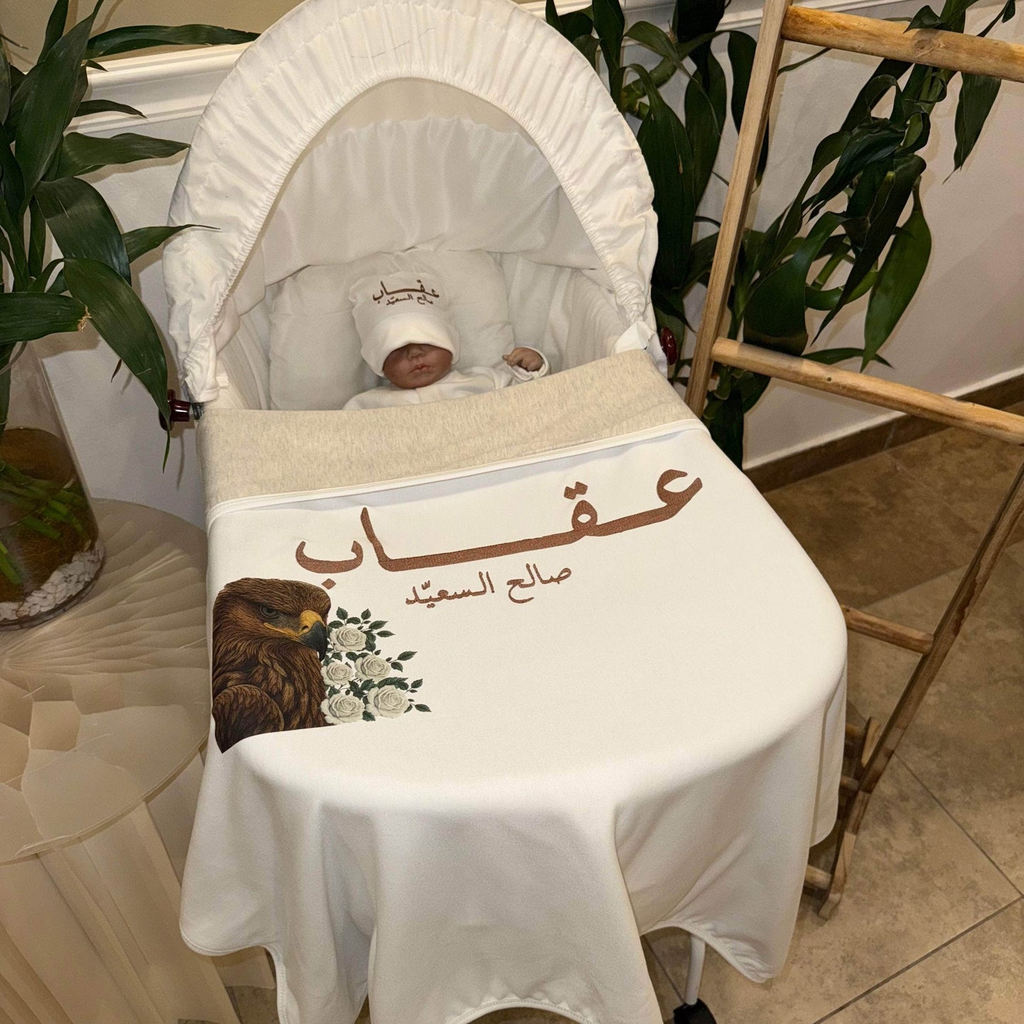 baby humod بطانية استقبال طباعة DTF