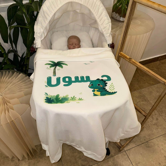 baby humod بطانية استقبال طباعة DTF