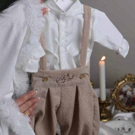 Baby Humod Store طقم رويال مواليد- تطريز