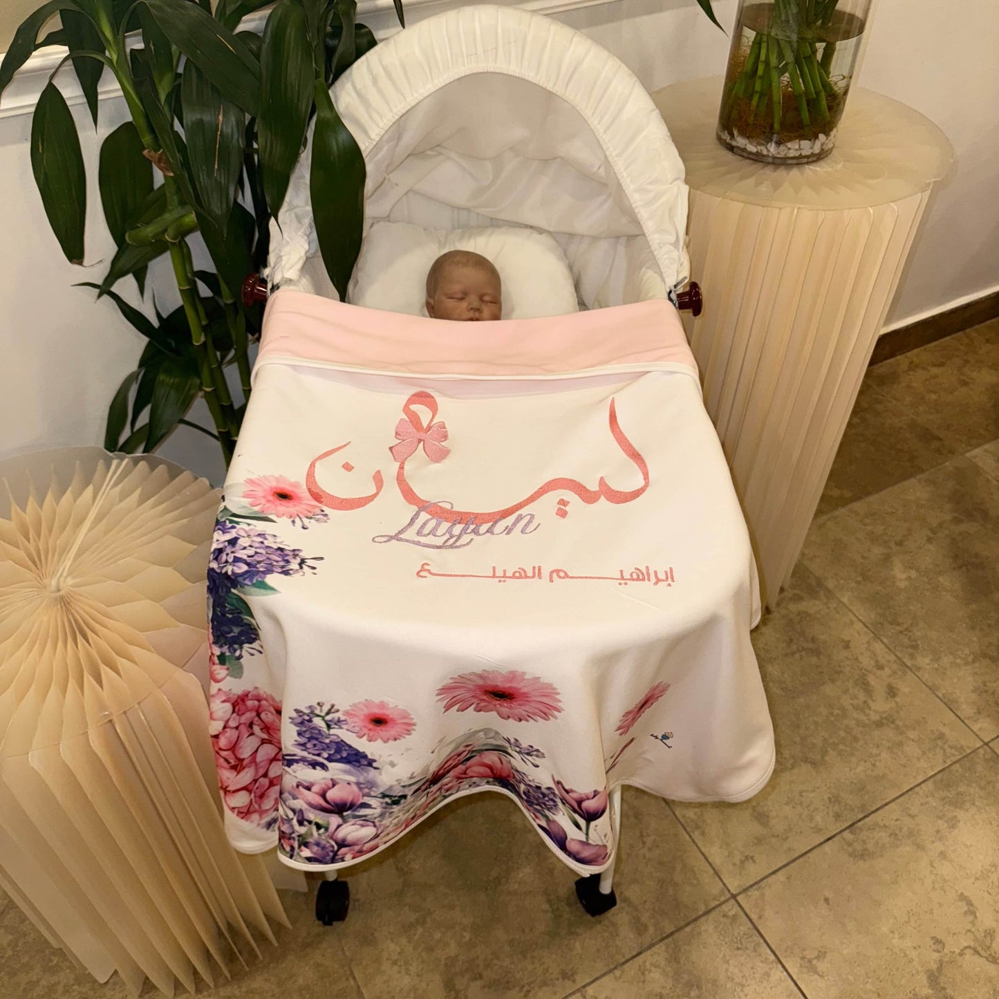 baby humod بطانية استقبال طباعة DTF