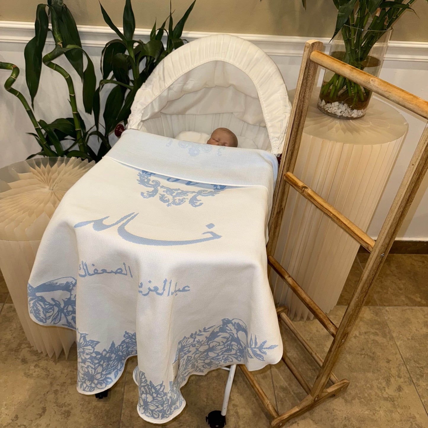 Baby Humod Store أوف وايت بطانية استقبال نسيج