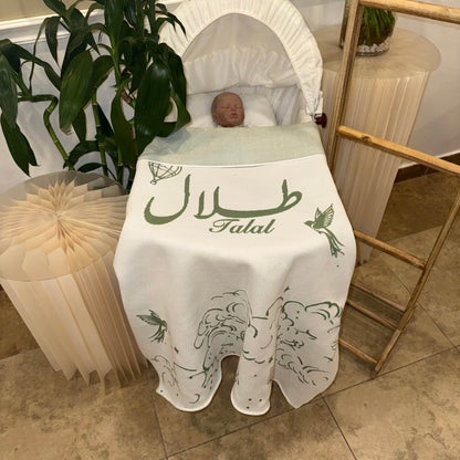 Baby Humod Store أوف وايت بطانية استقبال نسيج