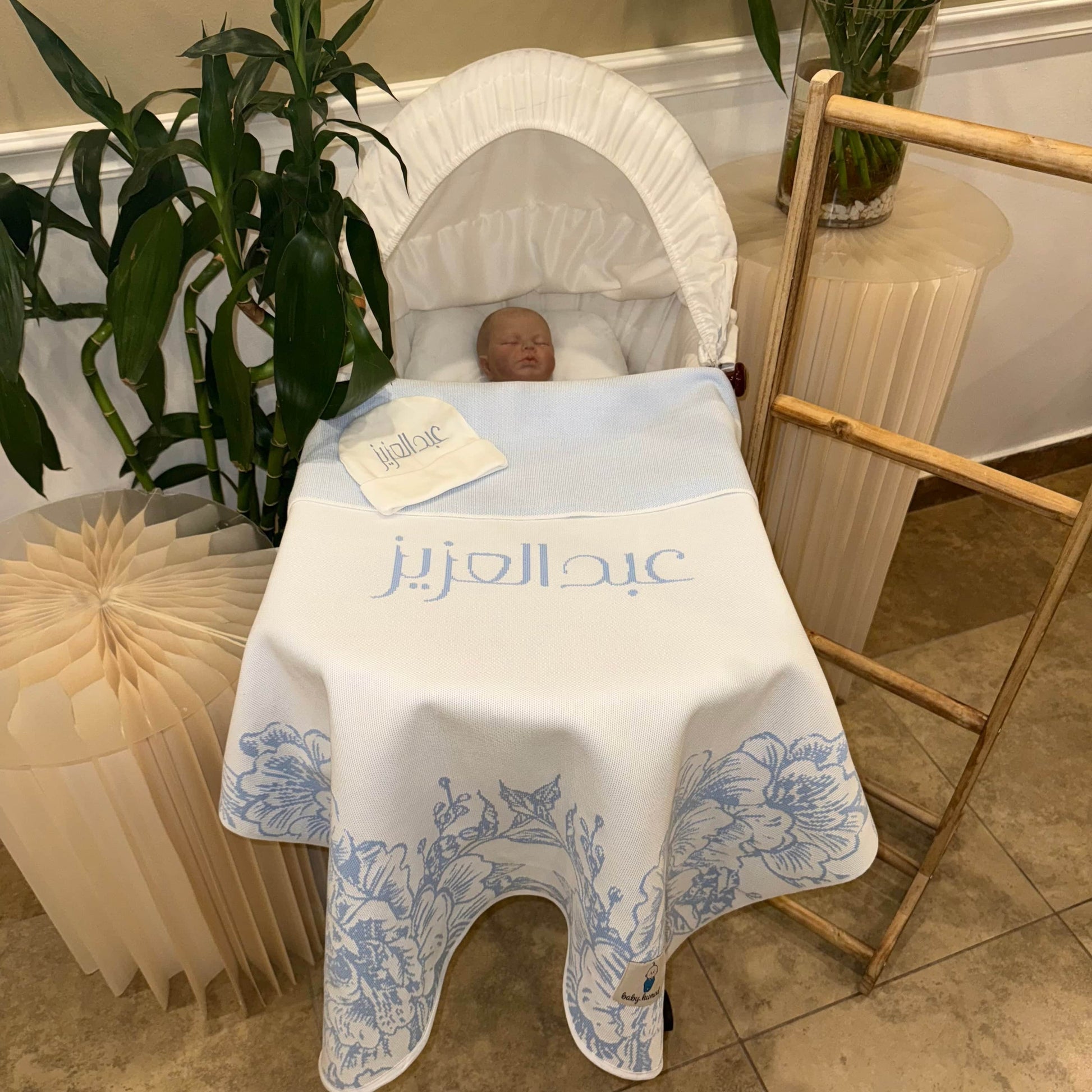 Baby Humod Store أوف وايت بطانية استقبال نسيج