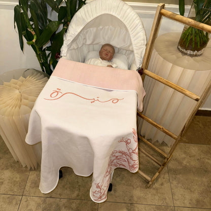 Baby Humod Store أوف وايت بطانية استقبال نسيج