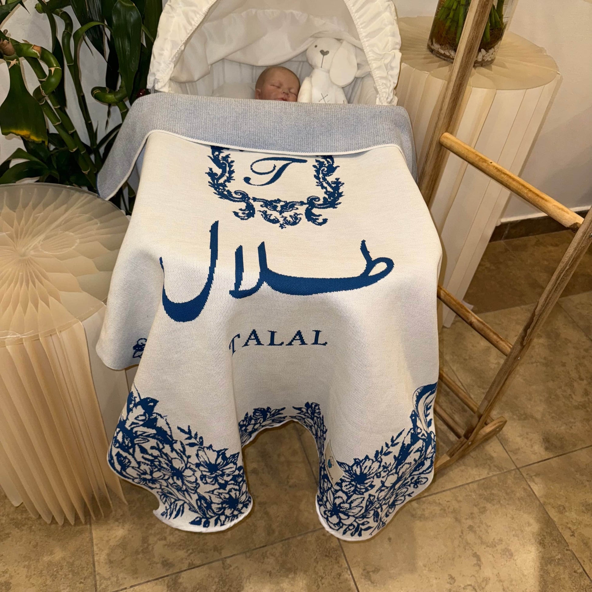 Baby Humod Store أوف وايت بطانية استقبال نسيج