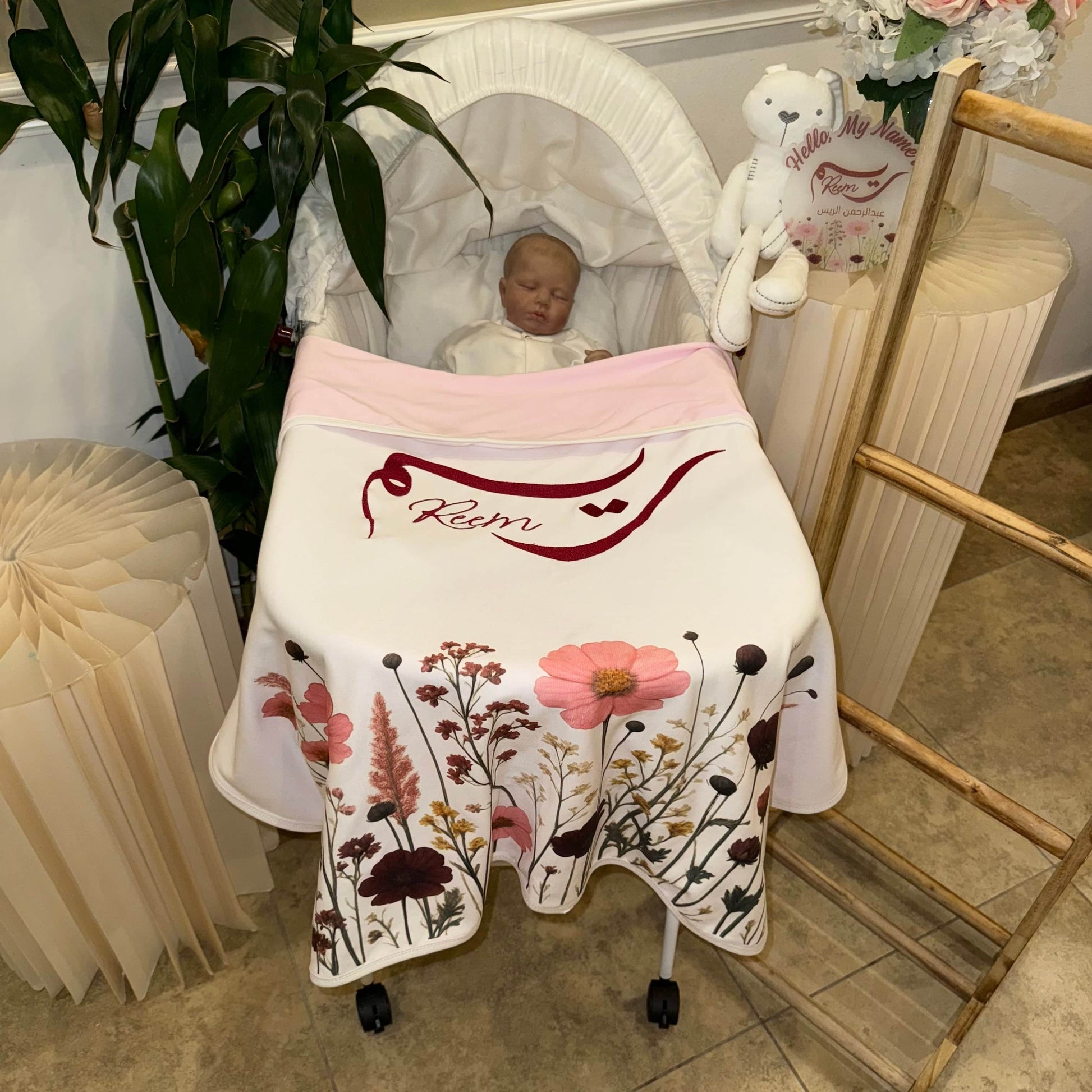 baby humod بطانية استقبال طباعة DTF