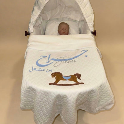 baby humod بطانية استقبال قطن