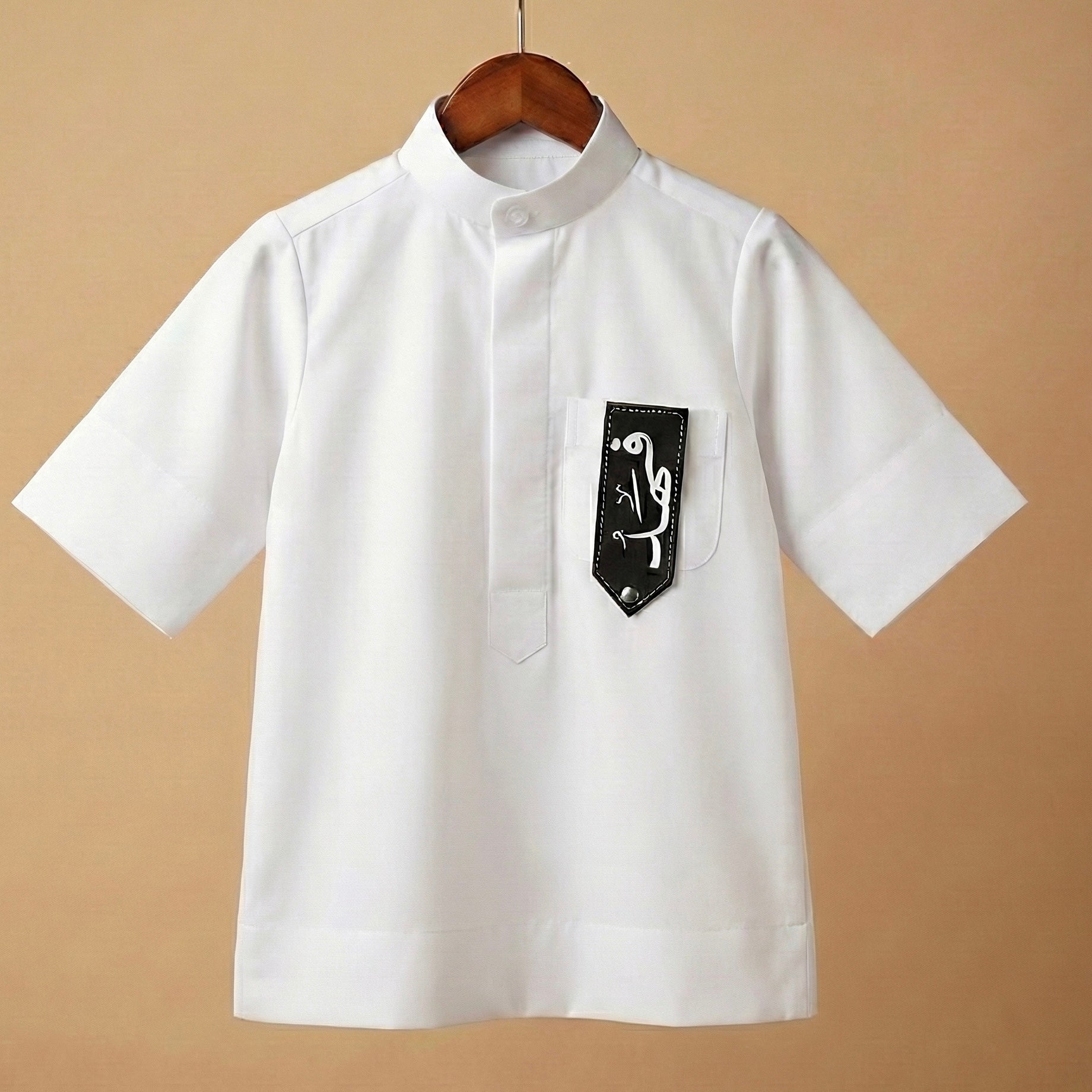 baby humod دشداشة مواليد مع بروش