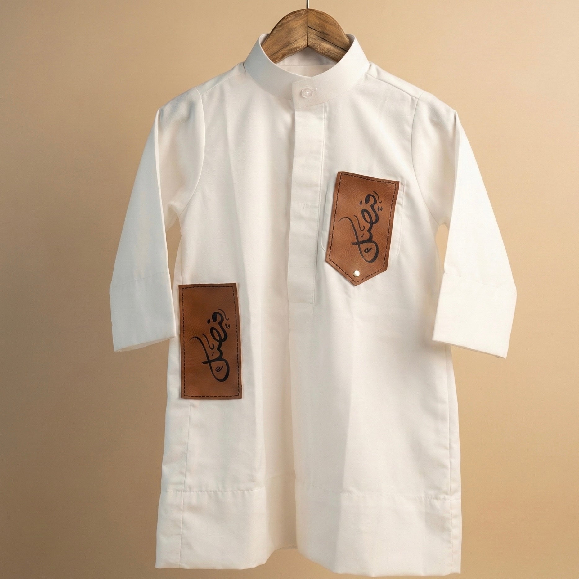 baby humod دشداشة مواليد مع بروش