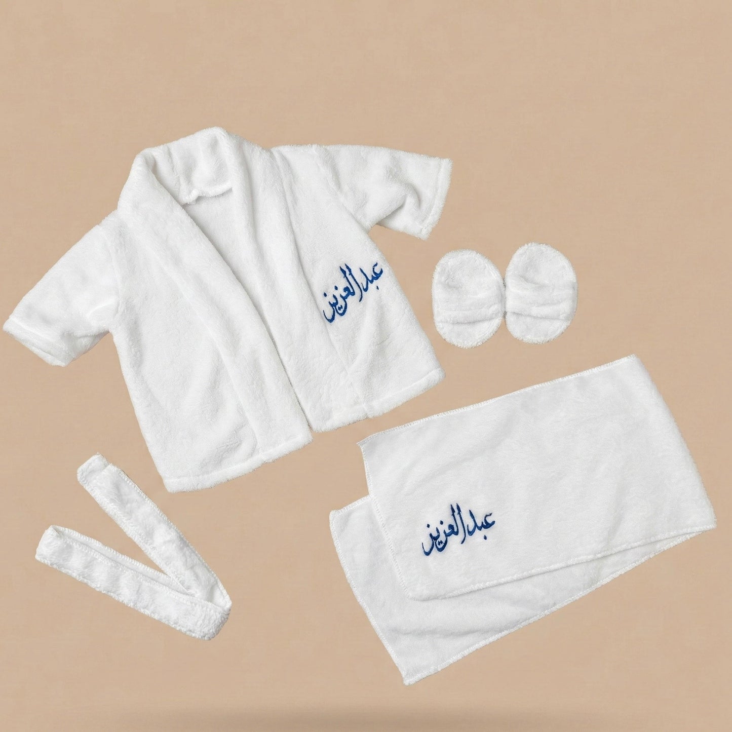 Baby Humod Store 0-3 أشهر روب وطقم حمام