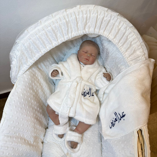 Baby Humod Store 0-3 أشهر روب وطقم حمام