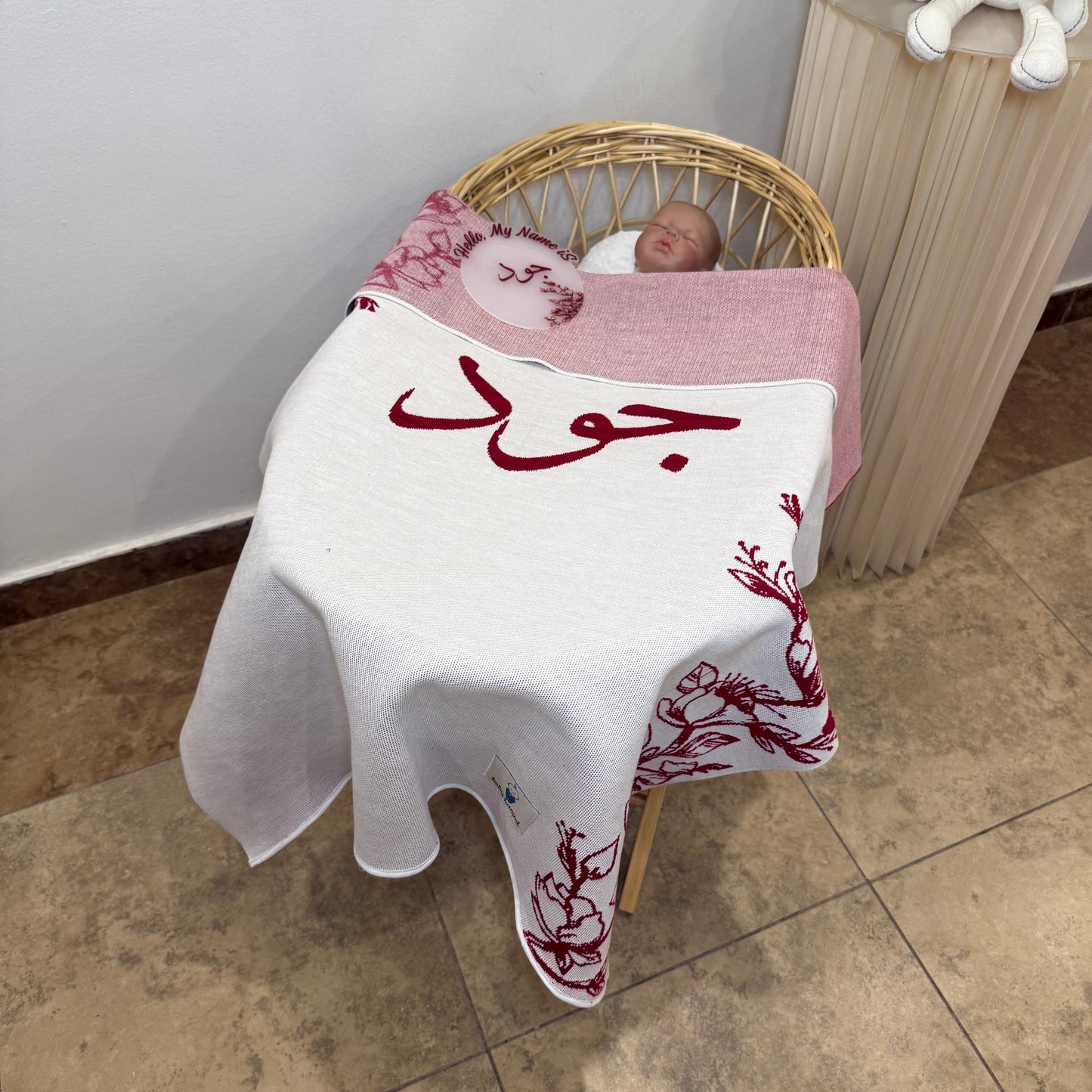 Baby Humod Store أوف وايت بطانية استقبال نسيج