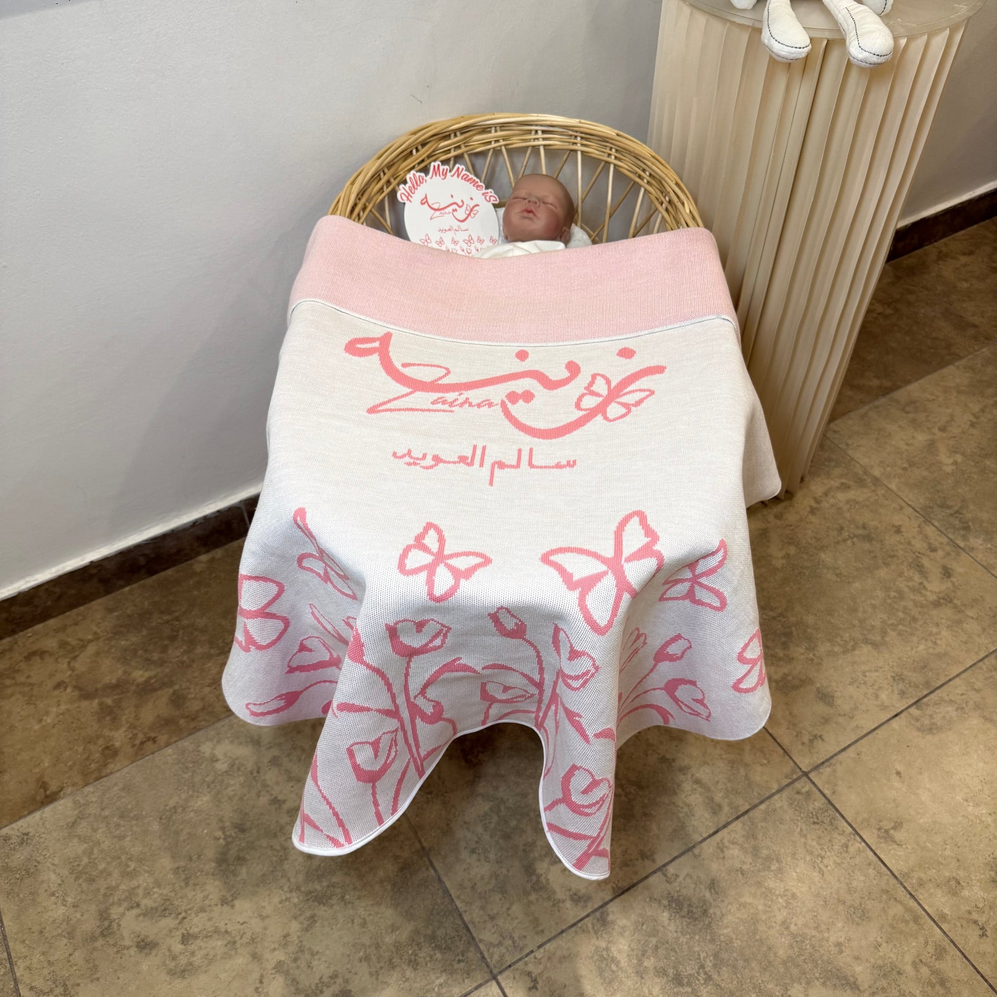 Baby Humod Store أوف وايت بطانية استقبال نسيج
